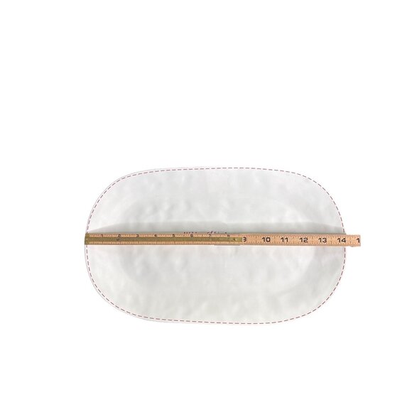 Rae Dunn Artisan Collection by Magenta "Merry Christmas" Oval Serving Platter 14 - Picture 3 of 4